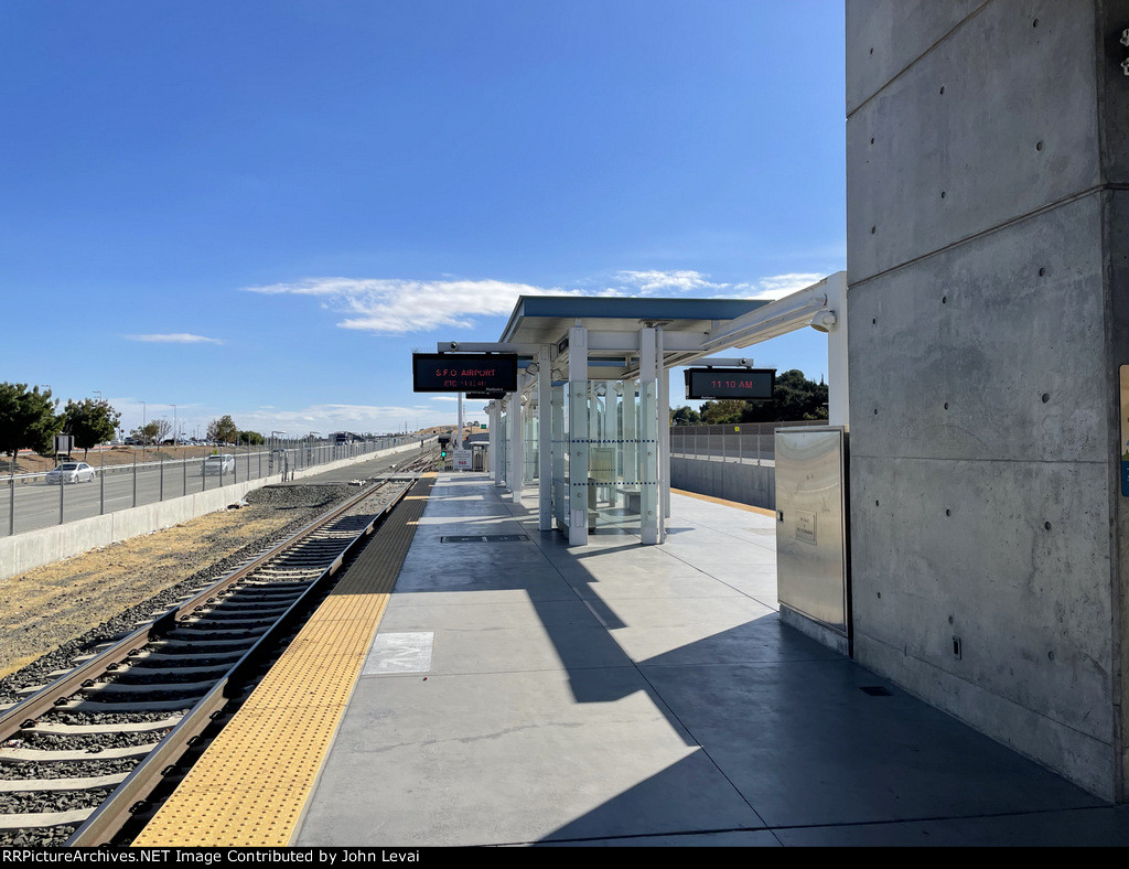 Looking east from Antioch Station 